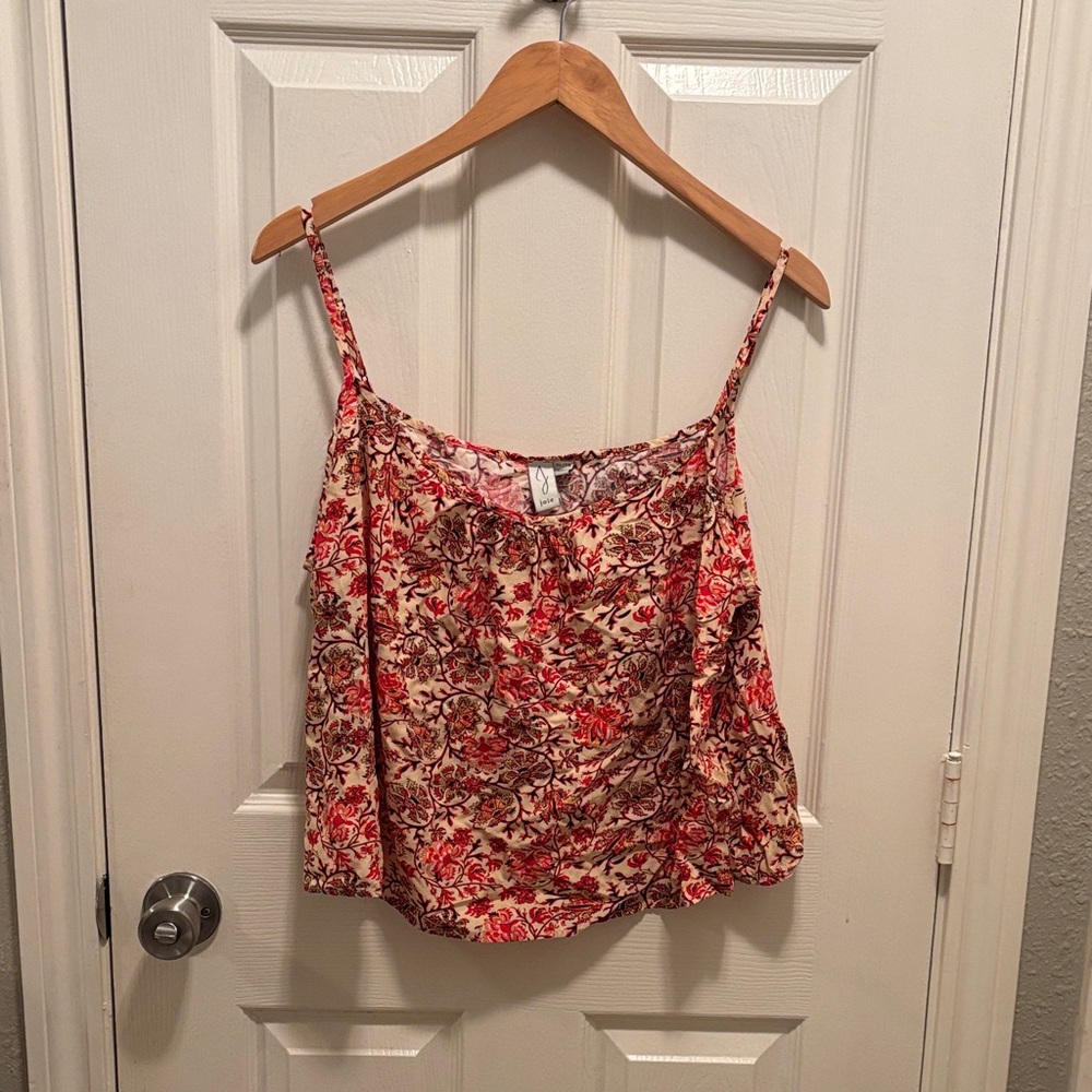 Joie Adjustable strap crop top loose fit paisley floral print size‎ XL